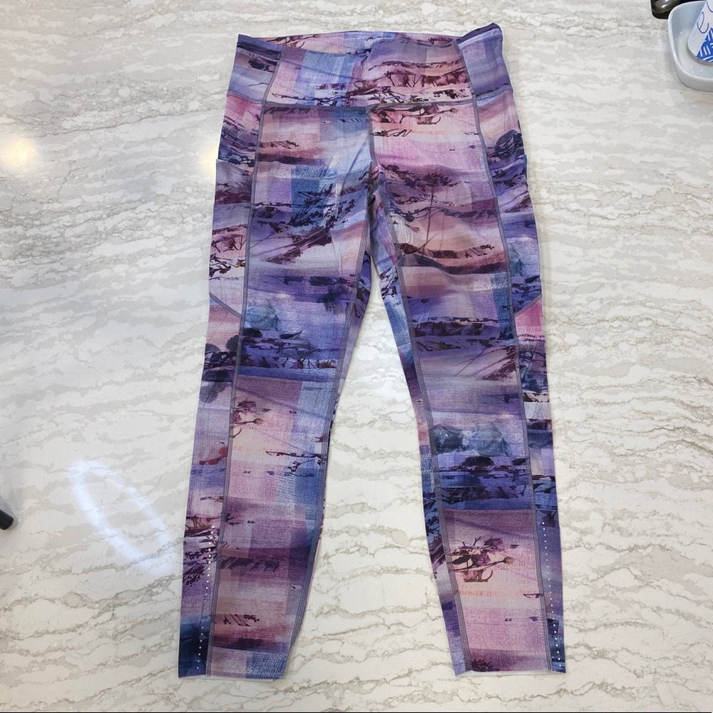 EUC Lululemon Fast & Free HR 7/8 Tights - 10 -SSIM